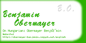 benjamin obermayer business card